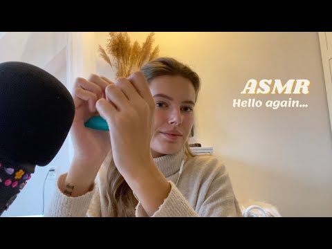 ASMR life update, random triggers (tapping, mic scratching, whispering)