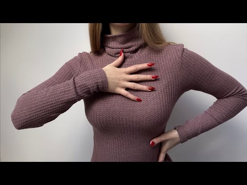 ASMR but hypnotic hand movements, fabric sounds, face brushing (no talking)