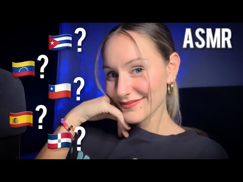 ASMR - SUSURRANDOTE DE DONDE ES MI ACENTO🇮🇨