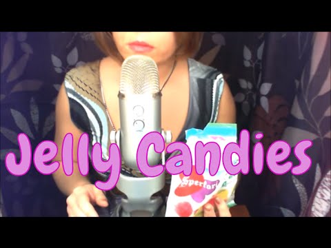 Eating Jelly Candies and crinkling plastic sounds - ASMR -