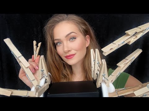 ASMR | Wood Sounds ~Tapping, Scratching, Nails ~ Wooden Clamps Wonder! New Tingles Never Seen Before