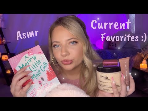 Asmr Current Favorites 💕 Makeup, Skincare, Books! Tapping, Scratching & Chit Chatting :)