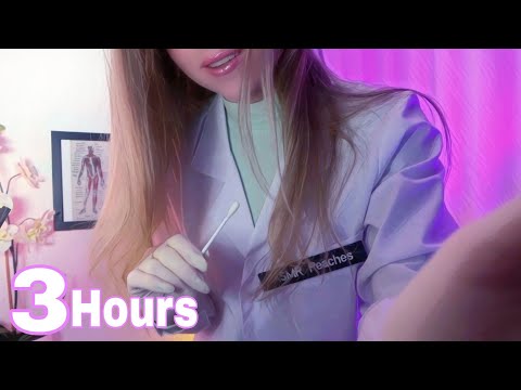 ASMR 3 Hours of Detailed Ear Exam and Ear Cleaning for Sleep