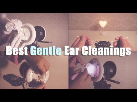 ASMR. Best Gentle Ear Cleanings👂🏻4 Layered Sounds (No Talking)