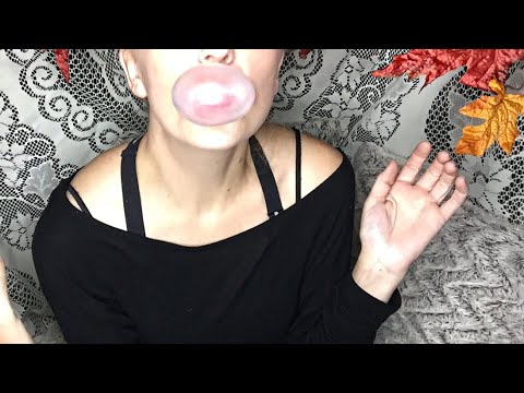 ASMR| Chewing, Blowing, & Popping Gum| No Talking