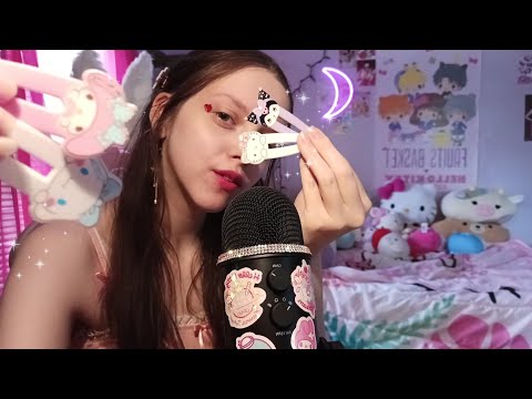 ASMR putting clips in your hair 🎀