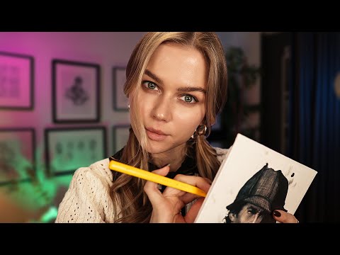 ASMR Sketching My Most Favorite Person "You".  Personal Attention ( Pencil Sounds)