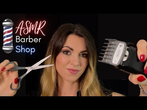 ASMR Barber Shop | Men's haircut, wash and beard treatment | (whispered role-play)