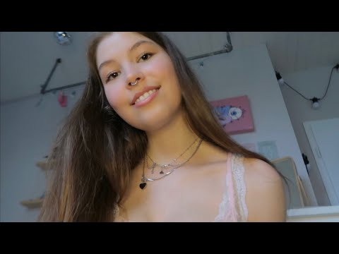 ASMR POV you're laying on my lap 💓 personal attention, hair brushing, head massage, face touching
