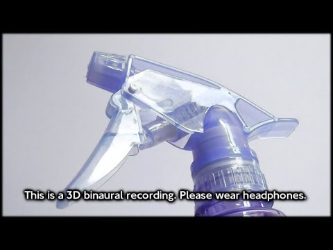 84. 3D Water Spray Bottle (Binaural - Wear Headphones) - SOUNDsculptures (ASMR)