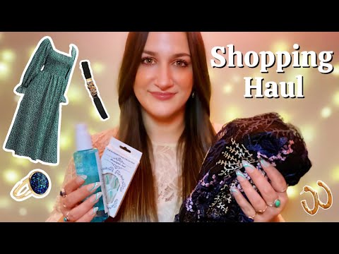 ASMR • Shopping Haul (SHEIN & more) Clicky Whispers • Tapping • Scratching