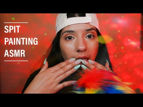 SPIT PAINTING ALL OVER YOUR FACE - ASMR