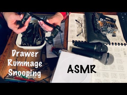 ASMR Drawer Rummage/Tools/Organizing (No talking) looped 1x for length