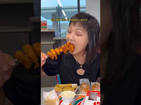 ONLY EATING 7 ELEVEN FOOD FOR A FULL DAY #shorts #viral #mukbang