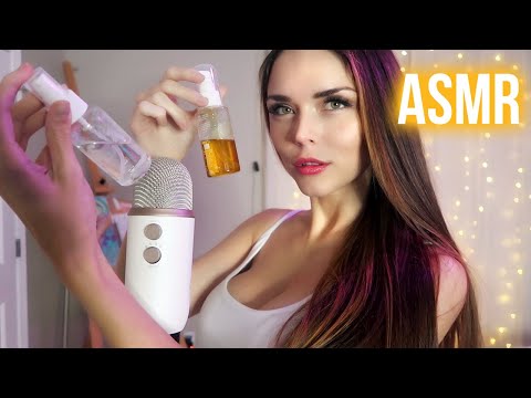 ASMR // LIQUID SHAKING SOUNDS [soft tapping + whisper]