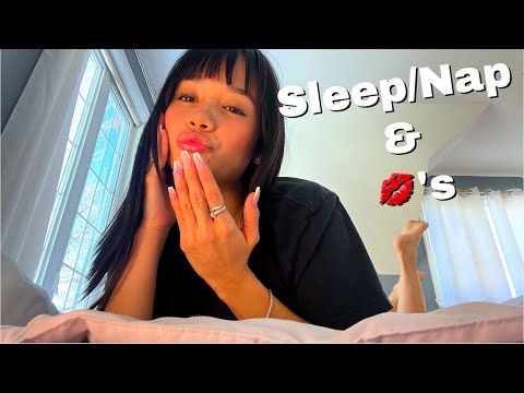 Girlfriend Helps you take a nap &  💋's ( SUPER TINGLY !)