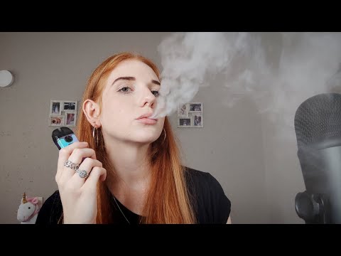 ASMR | Vape and chill with me, cloudy tingles. Whisper ramble. 💜