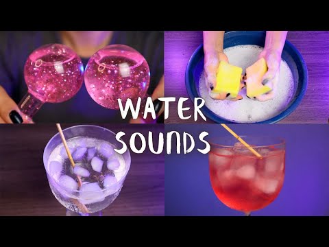 ASMR Ice and Water Sounds for sleep (No Talking)