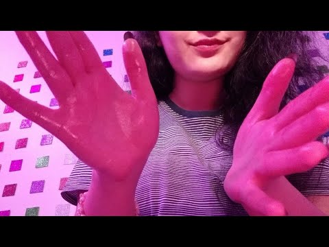 ASMR 🌙 Facial Massage with oily hands (Very Relaxing)😌