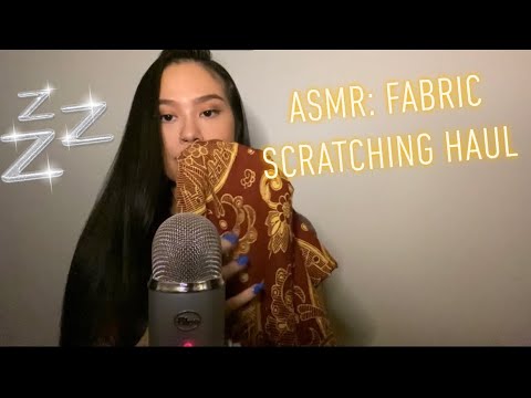 ASMR: Fabric Scratching Mini Clothing Haul With Tapping And Other Triggers 💤