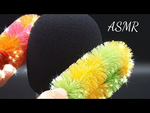 Scrub your ears with rainbow brush.  - ASMR Scratching Mic I No Talking I Satisfying Video