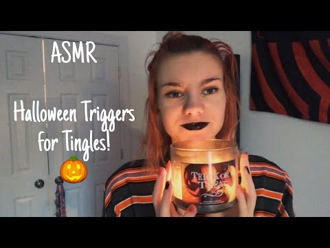 My First ASMR Video! Halloween Triggers | Tapping, Scratching