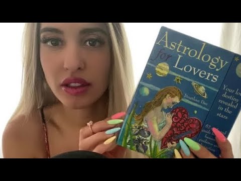 ASMR Astrology Book and Cards, Zodiac Signs (Whispered w/ Tapping & Paper Sounds)