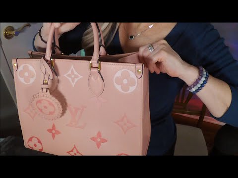 ASMR Gum Chewing What's In My Bag | Whispered Purse Rummage