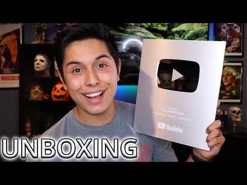 [ASMR] Silver Play Button Unboxing! (THANK YOU ALL!)