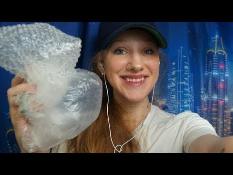 ASMR-  Crinkly Plastic Bag Sounds! Tapping, Popping( NO TALKING)