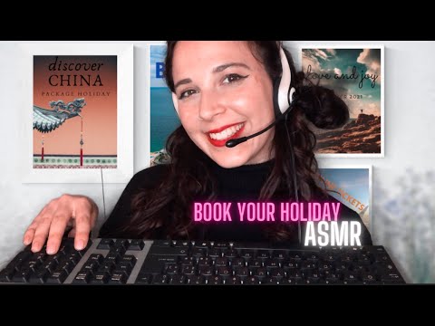 🛫ASMR🛫 Book Your Holiday - Roleplay - Soft Spoken - Ita accent