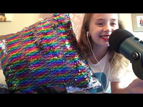 ASMR~mermaid pillow brushing (highly requested)~mouth sounds~whispers🧜🏻‍♀️💙
