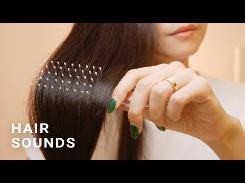ASMR Close-Up Hair Sounds - Scratching, Brushing, Stroking (No Talking)