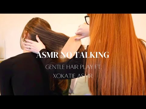 ASMR No Talking Hair Brushing & Hair Play on  @xokatieASMR