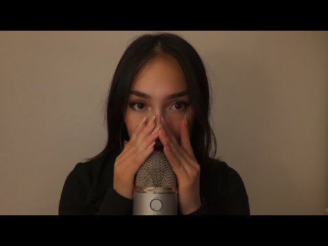 ASMR 100% sensitive cupped mouth sounds 🎙️ (relaxing hand movements)