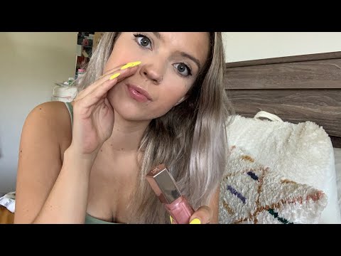 ASMR PURE INAUDIBLE WHISPERING, LIPGLOSS APPLICATION AND MOUTH SOUNDS 👄👅 +announcement plz watch!!