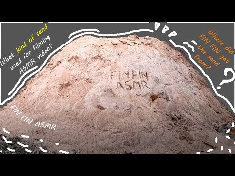 ASMR :  Place where sand is coming from | Crumbling sand rocks #150