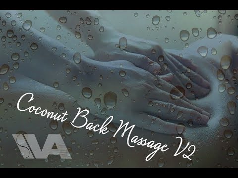 ASMR Kisses & Cuddles + Coconut Oil Back Massage Girlfriend Roleplay (Ocean Waves) (Sleep Triggers)