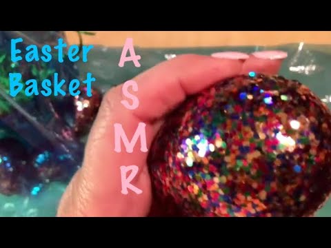 ASMR Easter Basket Making/Crinkly cellophane-candy bags (No talking)