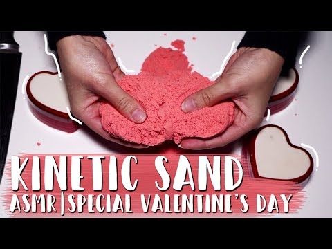 KINETIC SAND ASMR - Special Valentine's Day | Tapping and Cutting (No Talking)