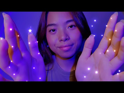 ASMR Showering You With Stars 🌟 Hand Movements, Face Touching, Drawing & Brushing (Whispered)