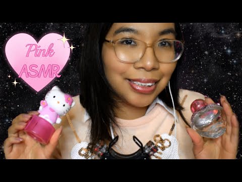ASMR: PINK TRIGGERS FOR SLEEP (No Echoes)💗🌸 [No Talking]