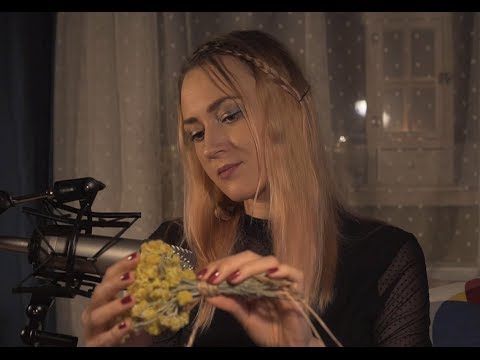 ASMR from the forest, meadow and garden - whisper, tapping, rustling - polish with ENG SUB