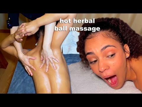 ASMR: Intense Vietnamese Full Body Massage with Hot Herbal Balls!