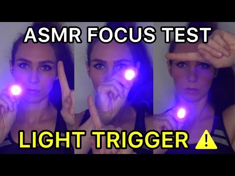 [ASMR] 👀 FOCUS TEST WITH LIGHT TRIGGER 💡 Follow My Finger & Follow The Light