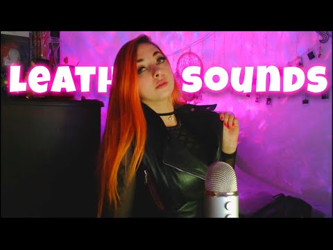 ✨ ASMR Leather Sounds Rubbing Tapping and Scratching