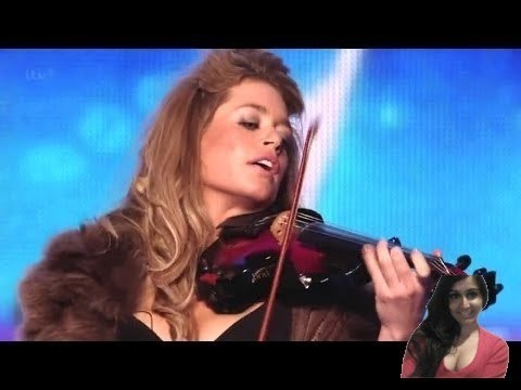 Lettice Rowbotham  electric violin Britain's Got Talent 2014 Live Stage Performance - Video Review