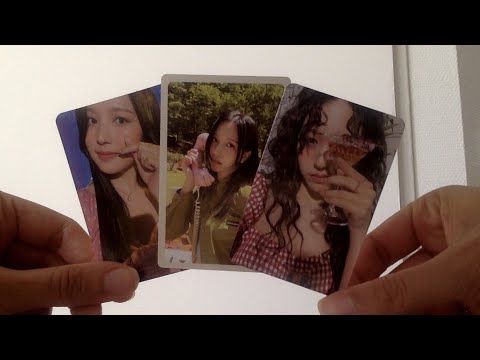 i tried ASMR… with my mina photocards (photobooth edition)