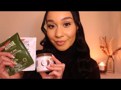 ASMR My Hair Care Favourites 🌿🤎 Show And Tell Whispers Tapping and Rambles