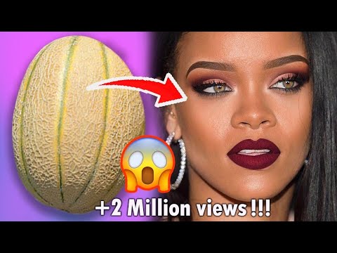 Rihanna's makeup on Melon🤯😮/ASMR#29